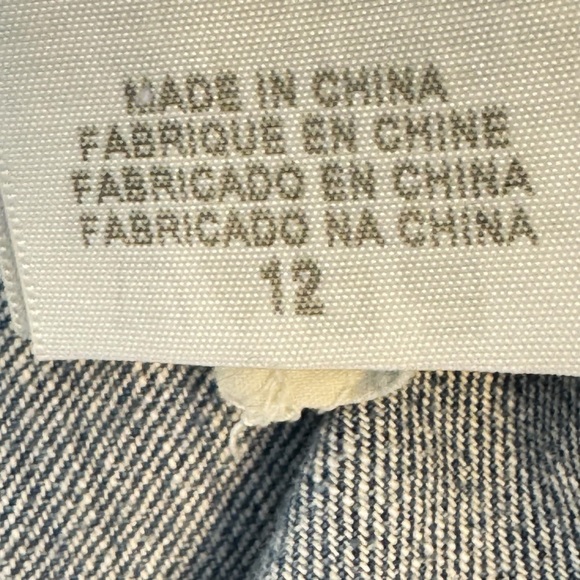 Levi’s 515 Bermuda  Shorts size 12 denim blue - Picture 11 of 12